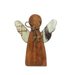 Anioł z drewna egzotycznego 28cm